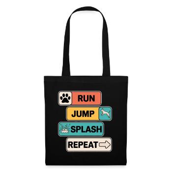 Dock Diving Spruch Dog Diving Dock Diving Geschenk - Stoffbeutel - Schwarz - Vorne