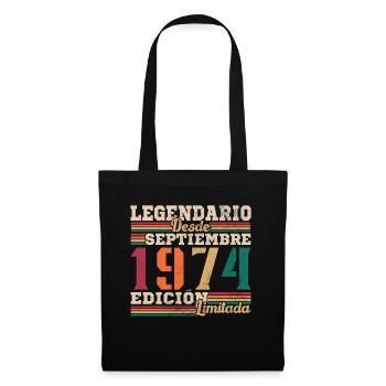 Legendary since 1974 September - Tote Bag - black - Front