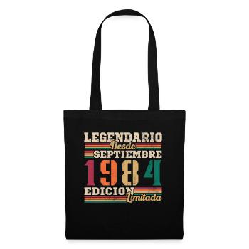 Legendary since 1984 September - Tote Bag - black - Front