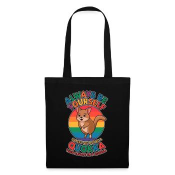 Quokka Disant Australie Drôle Quokka Cadeau - Sac en tissu - noir - Devant