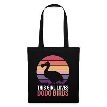 Dodo Dire Dodo Oiseau Fille Drôle Dodo Cadeau - Sac en tissu - noir - Devant