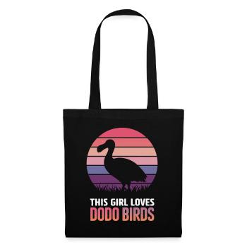 Dodo Dire Dodo Oiseau Fille Drôle Dodo Cadeau - Sac en tissu - noir - Devant