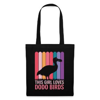Dodo Dire Dodo Oiseau Fille Drôle Dodo Cadeau - Sac en tissu - noir - Devant