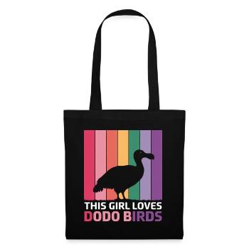 Dodo Dire Dodo Oiseau Fille Drôle Dodo Cadeau - Sac en tissu - noir - Devant