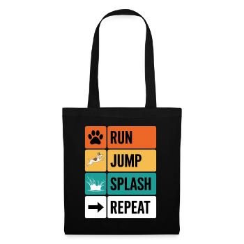 Dock Diving Saying Dog Diving Dock Diving Gift - Tote Bag - black - Front