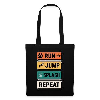 Dock Diving Saying Dog Diving Dock Diving Gift - Tote Bag - black - Front