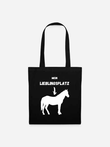 Mein Lieblingsplatz - Stoffbeutel - Schwarz
