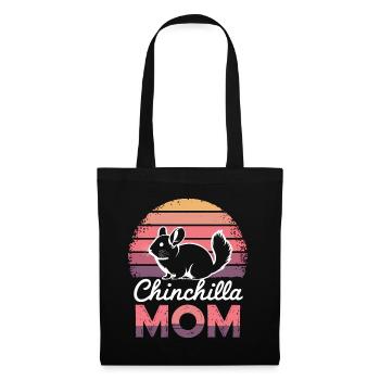 Chinchilla disant maman drôle Chinchilla cadeau - Sac en tissu - noir - Devant