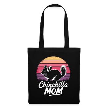 Chinchilla disant maman drôle Chinchilla cadeau - Sac en tissu - noir - Devant