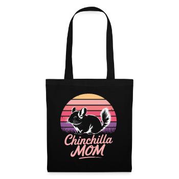Chinchilla disant maman drôle Chinchilla cadeau - Sac en tissu - noir - Devant