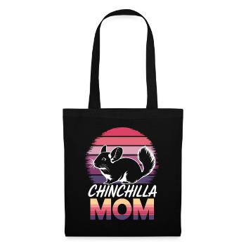 Chinchilla disant maman drôle Chinchilla cadeau - Sac en tissu - noir - Devant