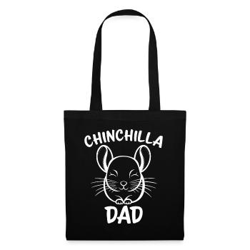 Chinchilla disant papa drôle Chinchilla cadeau - Sac en tissu - noir - Devant