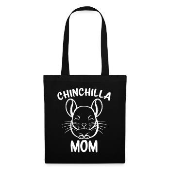 Chinchilla disant maman drôle Chinchilla cadeau - Sac en tissu - noir - Devant