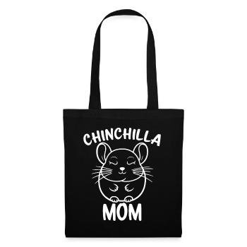 Chinchilla disant maman drôle Chinchilla cadeau - Sac en tissu - noir - Devant