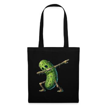Zombie Cucumber for Halloween - Tote Bag - black - Front