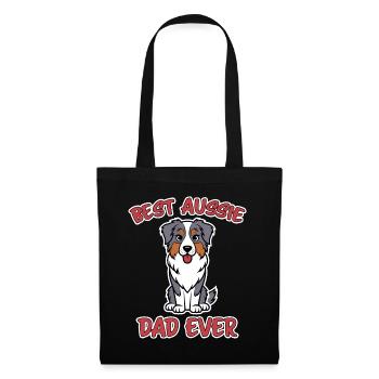 Australian Shepherd Dad Funny Aussie Gift - Tote Bag - black - Front