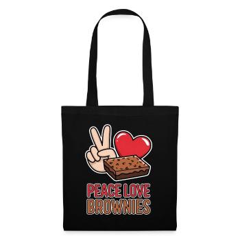 Brownies Dire Pâtisserie Drôle Brownie Cadeau - Sac en tissu - noir - Devant