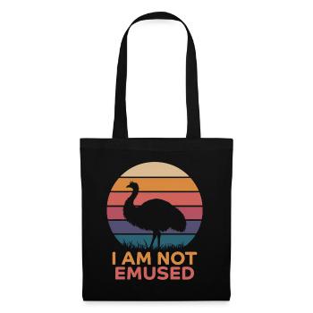 Emu Dire Australie Emus Drôle Cadeau D’émeu - Sac en tissu - noir - Devant