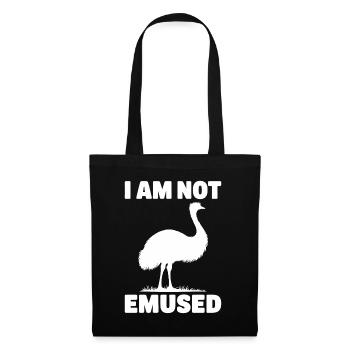 Emu Dire Australie Emus Drôle Cadeau D’émeu - Sac en tissu - noir - Devant