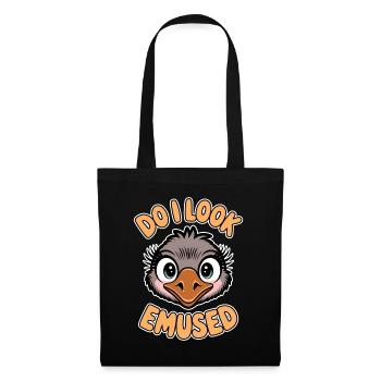 Emu Dire Australie Emus Drôle Cadeau D’émeu - Sac en tissu - noir - Devant