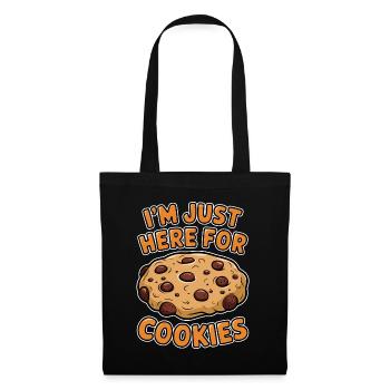 Cookies Saying Chocolate Cookies Funny Cookie Gift - Tote Bag - black - Front