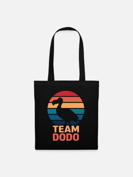 Dodo Spruch Dodo Vogel Lustiges Dodo Geschenk - Stoffbeutel - Schwarz