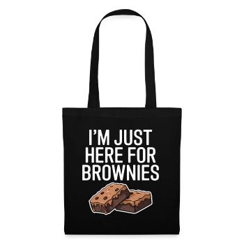 Brownies Dire Pâtisserie Drôle Brownie Cadeau - Sac en tissu - noir - Devant