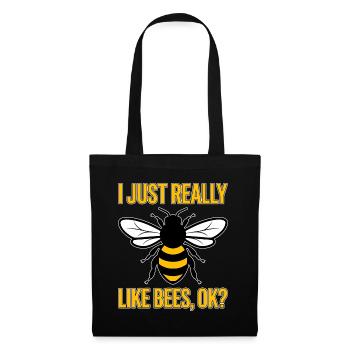 Bee Saying Beekeeper Bee Funny Bee Gift - Tote Bag - black - Front