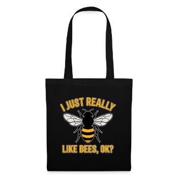 Bee Saying Beekeeper Bee Funny Bee Gift - Tote Bag - black - Front