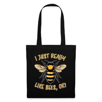 Bee Saying Beekeeper Bee Funny Bee Gift - Tote Bag - black - Front