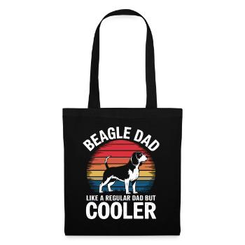 Beagle Dad Dog Father Funny Beagle Gift - Tote Bag - black - Front