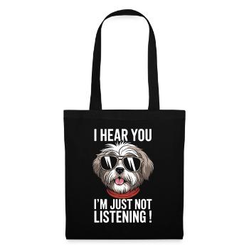 Shih Tzu Saying Dogs Funny Shih Tzu Gift - Tote Bag - black - Front