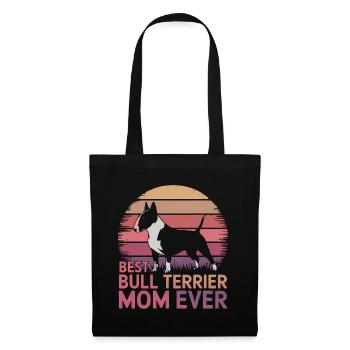 Bullterrier Spruch Lustiges Bullterrier Geschenk - Stoffbeutel - Schwarz - Vorne