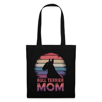 Bullterrier Spruch Lustiges Bullterrier Geschenk - Stoffbeutel - Schwarz - Vorne