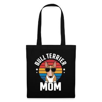 Bullterrier Spruch Lustiges Bullterrier Geschenk - Stoffbeutel - Schwarz - Vorne