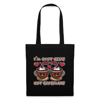 Cacao Dicton Chocolat Chaud Fun Cacao Cadeau - Sac en tissu - noir - Devant