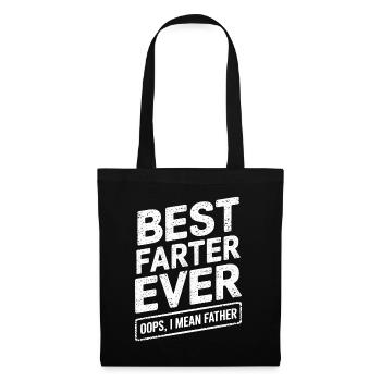 Pet Dire Péter Papa Chiots Drôle Pet Cadeau - Sac en tissu - noir - Devant