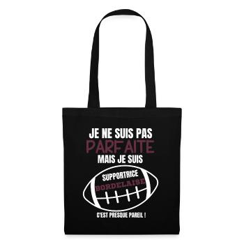 Supportrice Bordelaise Rugby - Sac en tissu - noir - Devant