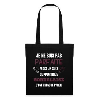 Supportrice Bordelaise Rugby - Sac en tissu - noir - Devant
