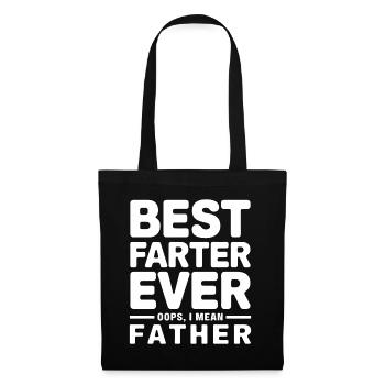 Pet Dire Péter Papa Chiots Drôle Pet Cadeau - Sac en tissu - noir - Devant