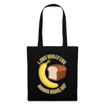 Banana Bread Dire Drôle Banana Bread Cadeau - Sac en tissu - noir - Devant