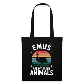 Emu Dire Australie Emus Drôle Cadeau D’émeu - Sac en tissu - noir - Devant