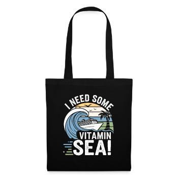 Vitamin Sea | Sea & Travel - Tote Bag - black - Front