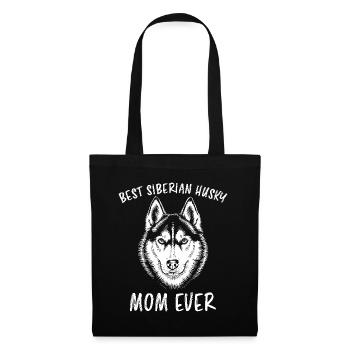 Siberian Husky Spruch Siberian Huskies Geschenk - Stoffbeutel - Schwarz - Vorne