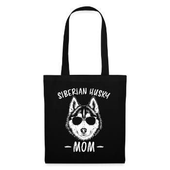 Siberian Husky Spruch Siberian Huskies Geschenk - Stoffbeutel - Schwarz - Vorne
