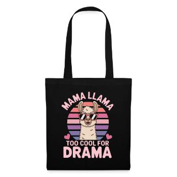 Lama Spruch Alpaka Lamas Lustiges Lama Geschenk - Stoffbeutel - Schwarz - Vorne