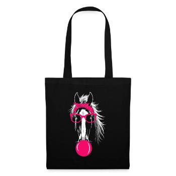 Haflinger Outfit Cheval Équitation Propriétaire de cheval - Sac en tissu - noir - Devant