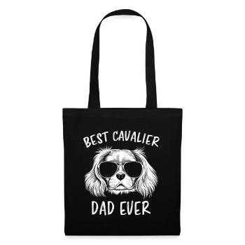 Cavalier King Charles Spaniel Saying Dad Gift - Tote Bag - black - Front