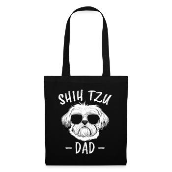 Shih Tzu Saying Dad Funny Shih Tzu Gift - Tote Bag - black - Front