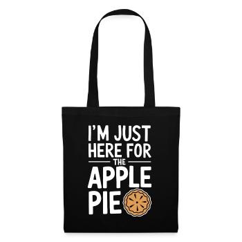 Apple Pie Saying Funny Apple Pie Gift - Tote Bag - black - Front
